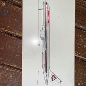 1994 Print of American Airlines Boeing 757-223 by Bob Doerr. Signed